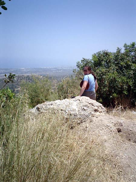 2003 Lucinne on our land in Karmi
