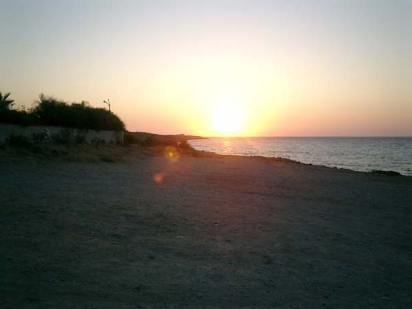 2003 SUnset from East of Kyrenia.