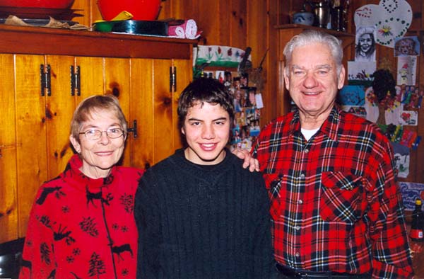 2004 Ben with Carol and Bob Bartos, Wisconsin