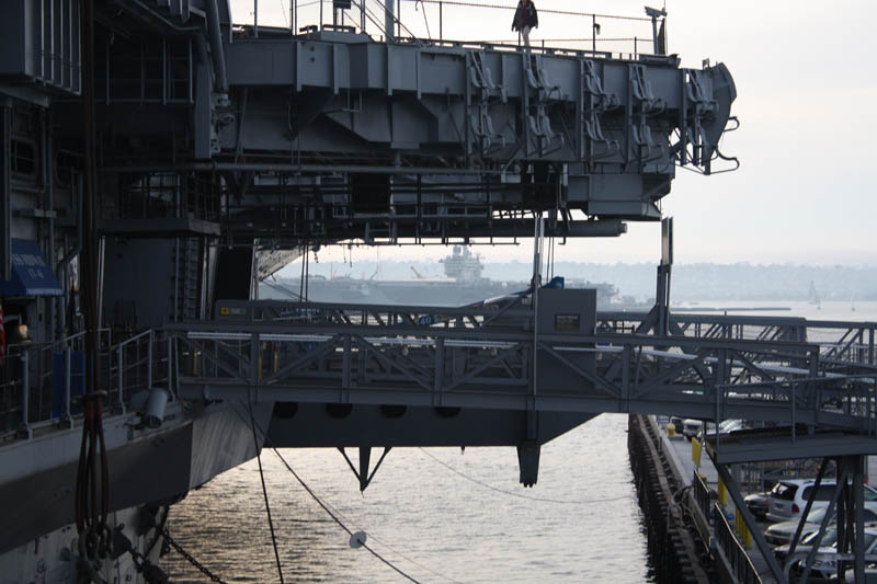 USS Nimitz as seen from USS Midway 