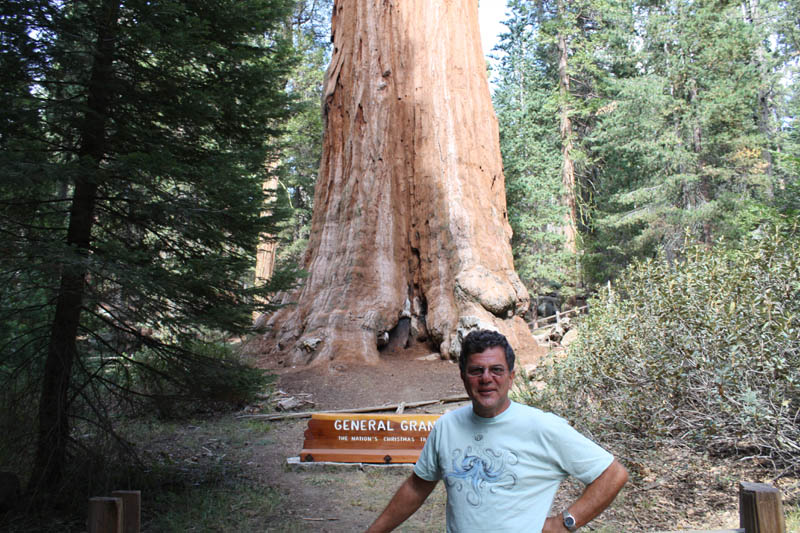 Souren in front of 'General Grant'