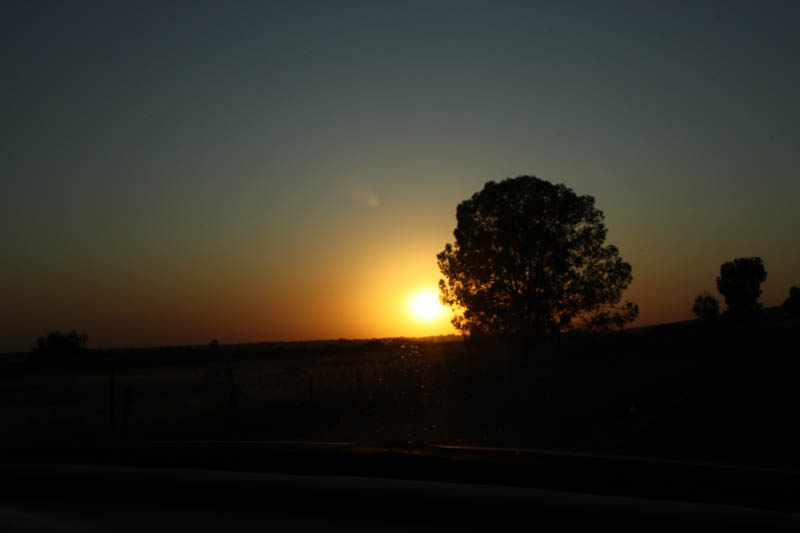 Sunset over HWY 180